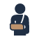 Icon representing a worker with a temporary disability, highlighting the importance of consulting a workers' compensation lawyer for assistance with claims.